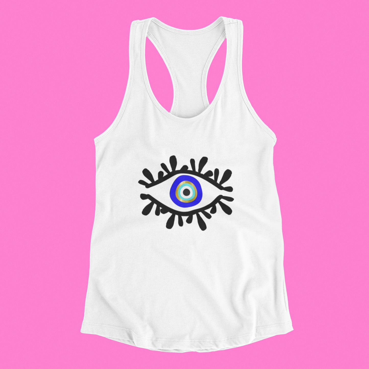 Amida Eye Racer back Tank Top, Evil Eye Tank Top