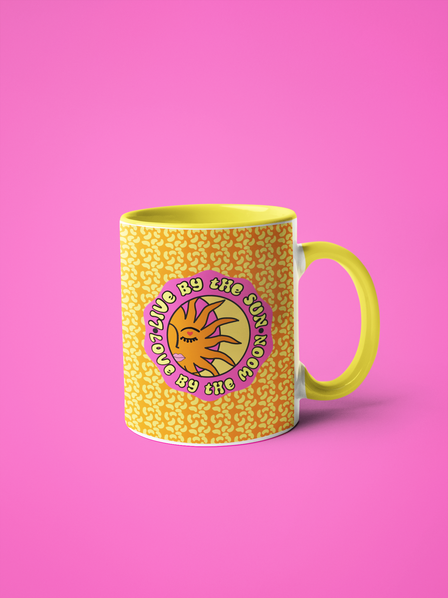 Live By The Sun Mug with Color Inside