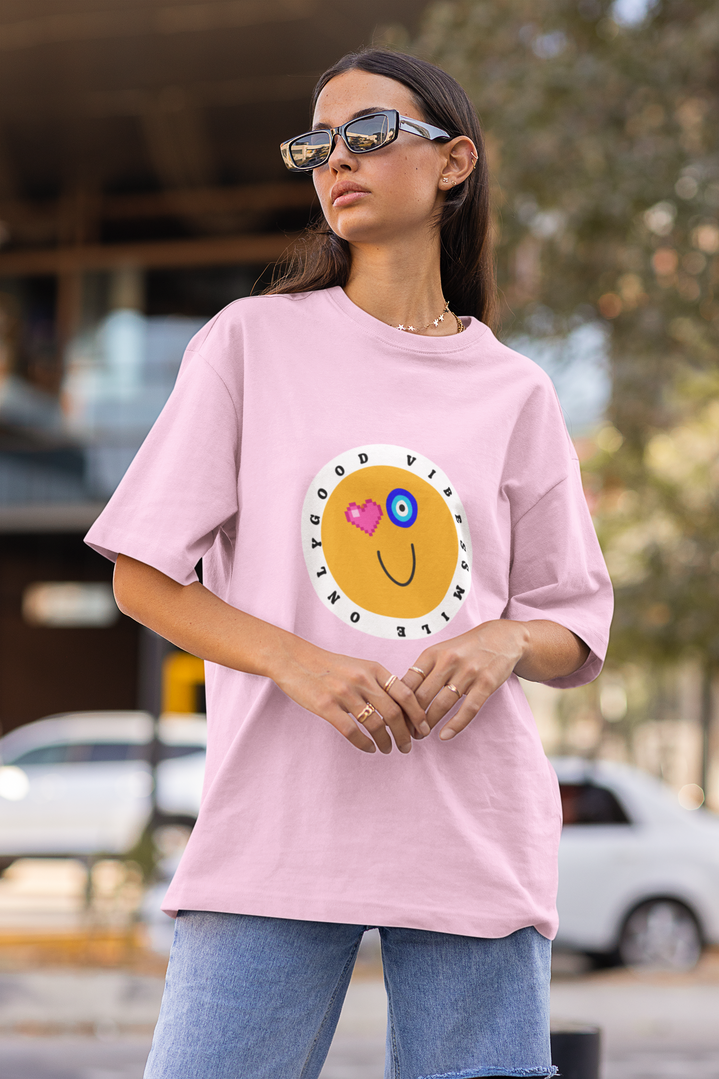 Smile Face Evil Eye T shirt