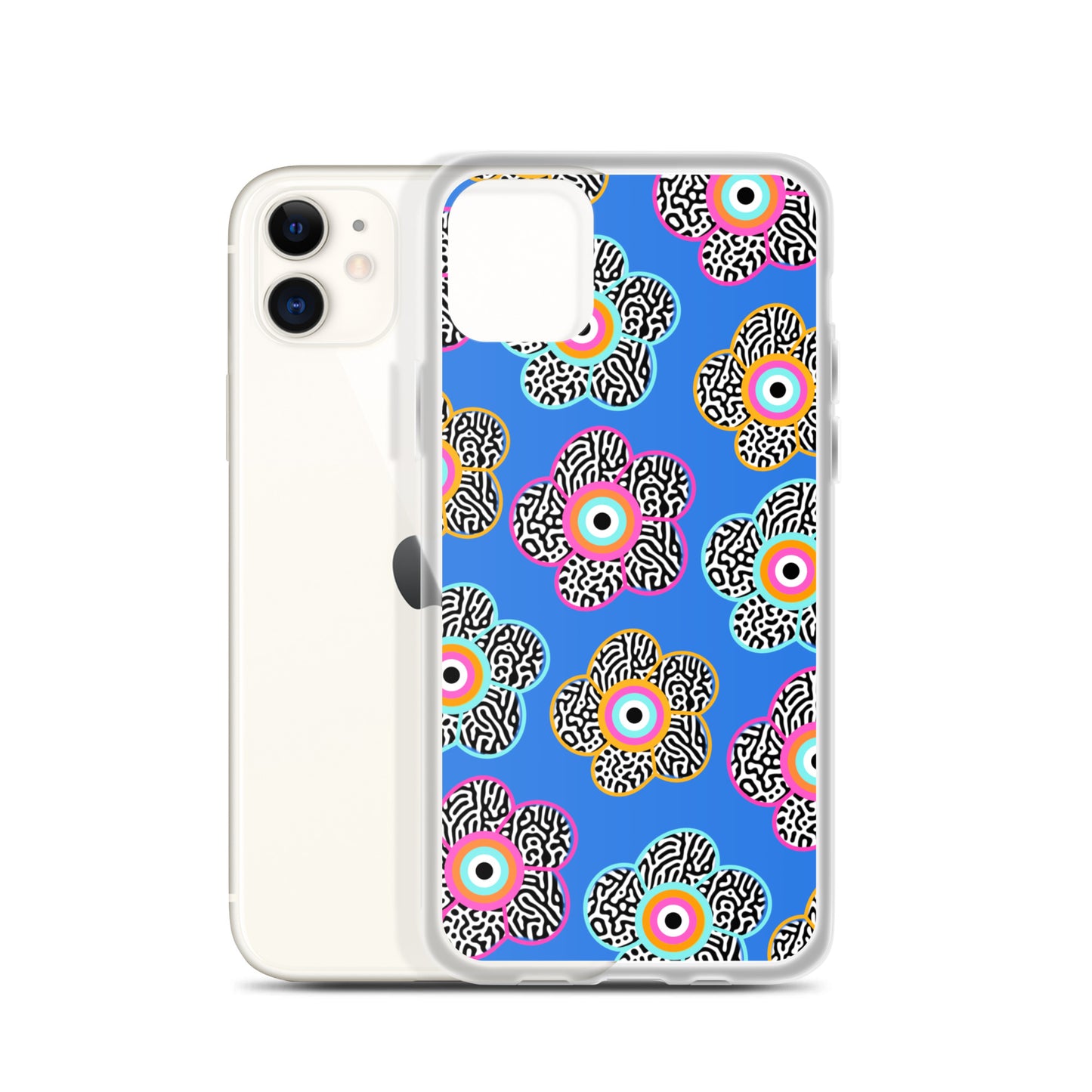 Flower With Evil Eye iPhone Case