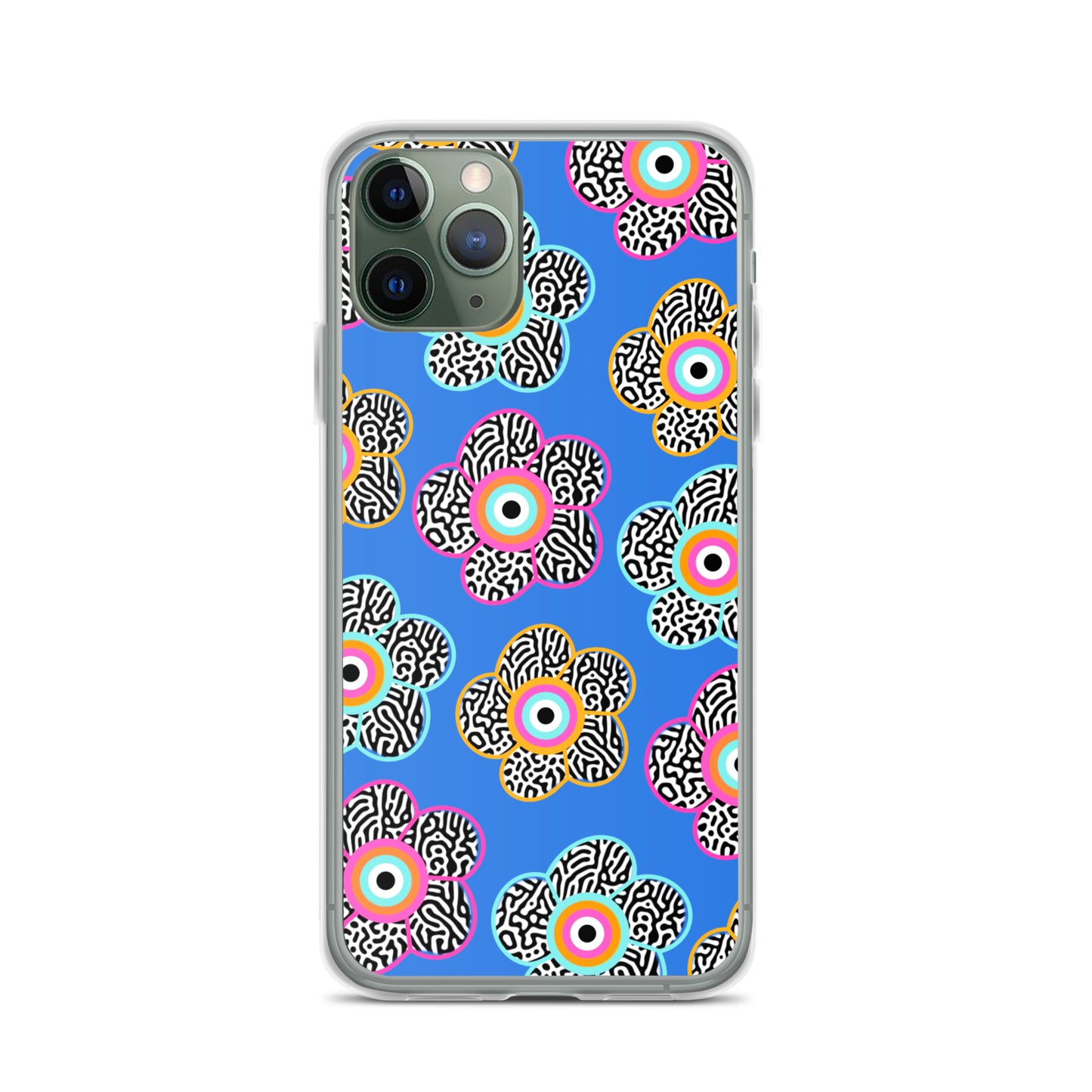 Flower With Evil Eye iPhone Case