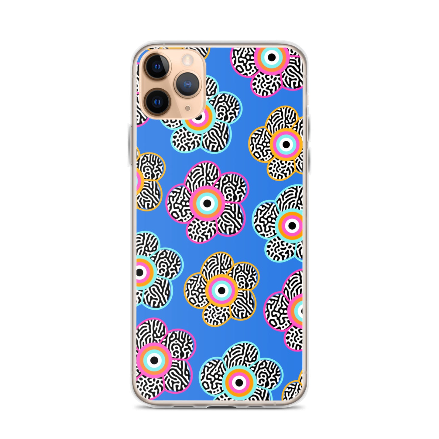 Flower With Evil Eye iPhone Case