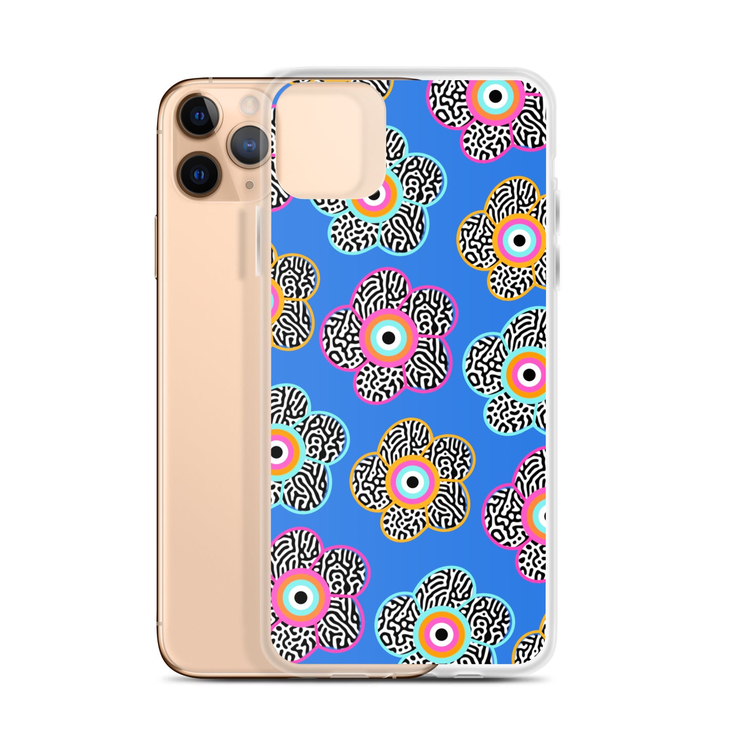 Flower With Evil Eye iPhone Case