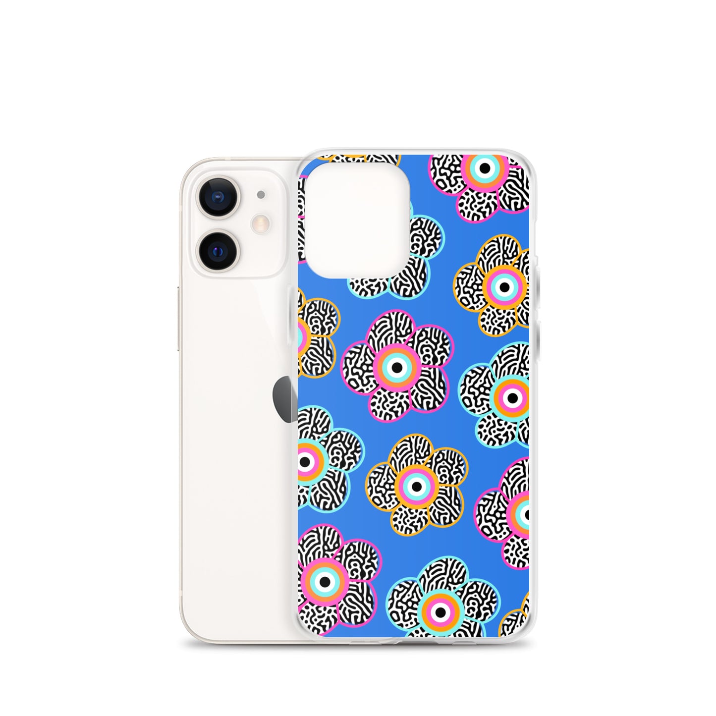 Flower With Evil Eye iPhone Case