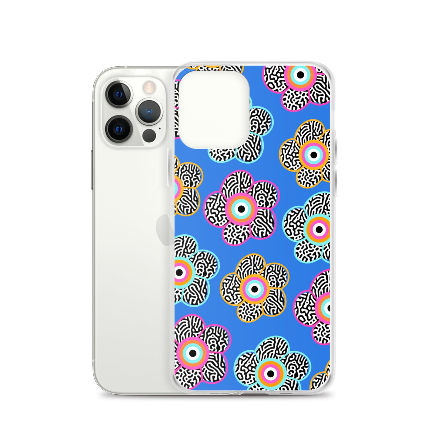 Flower With Evil Eye iPhone Case