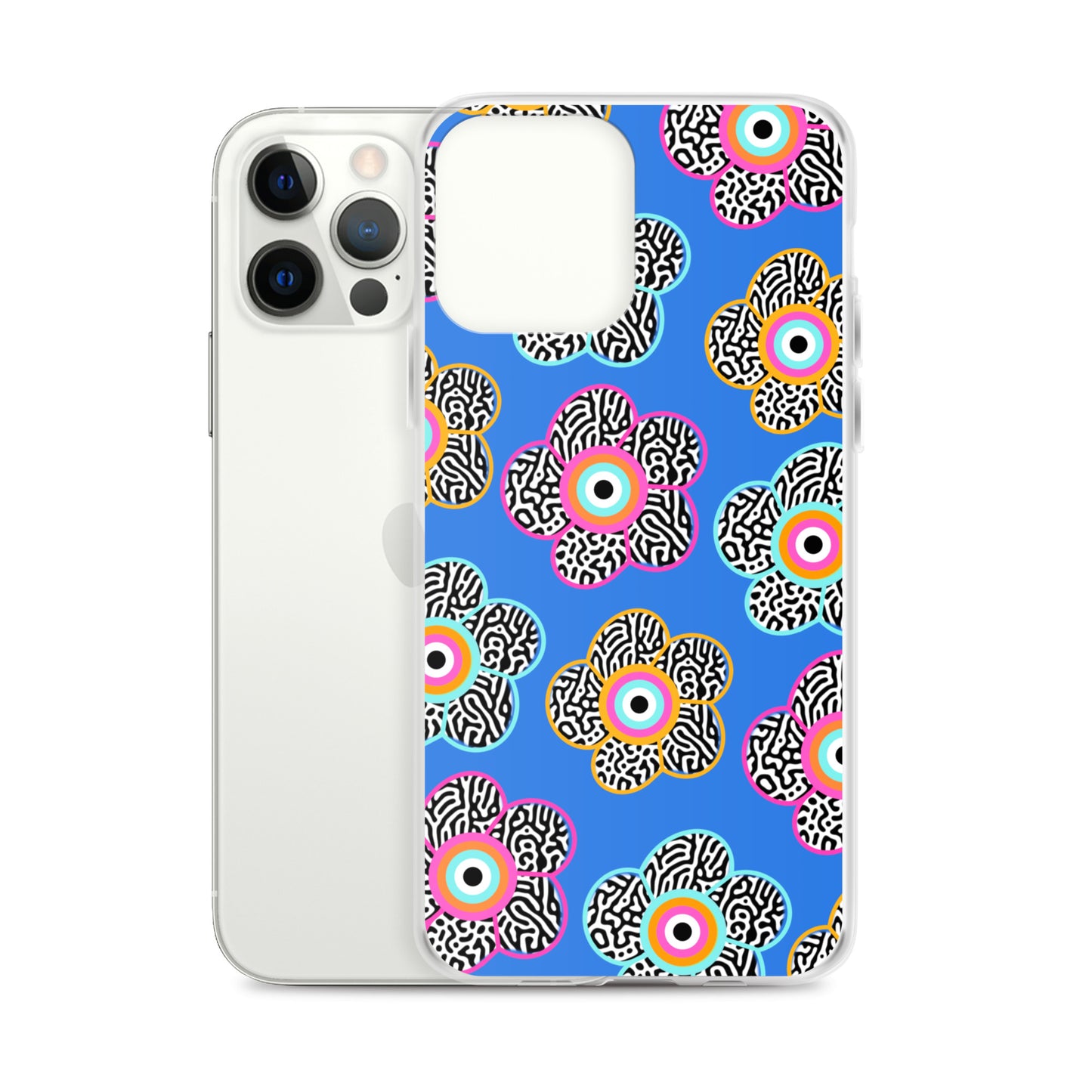 Flower With Evil Eye iPhone Case