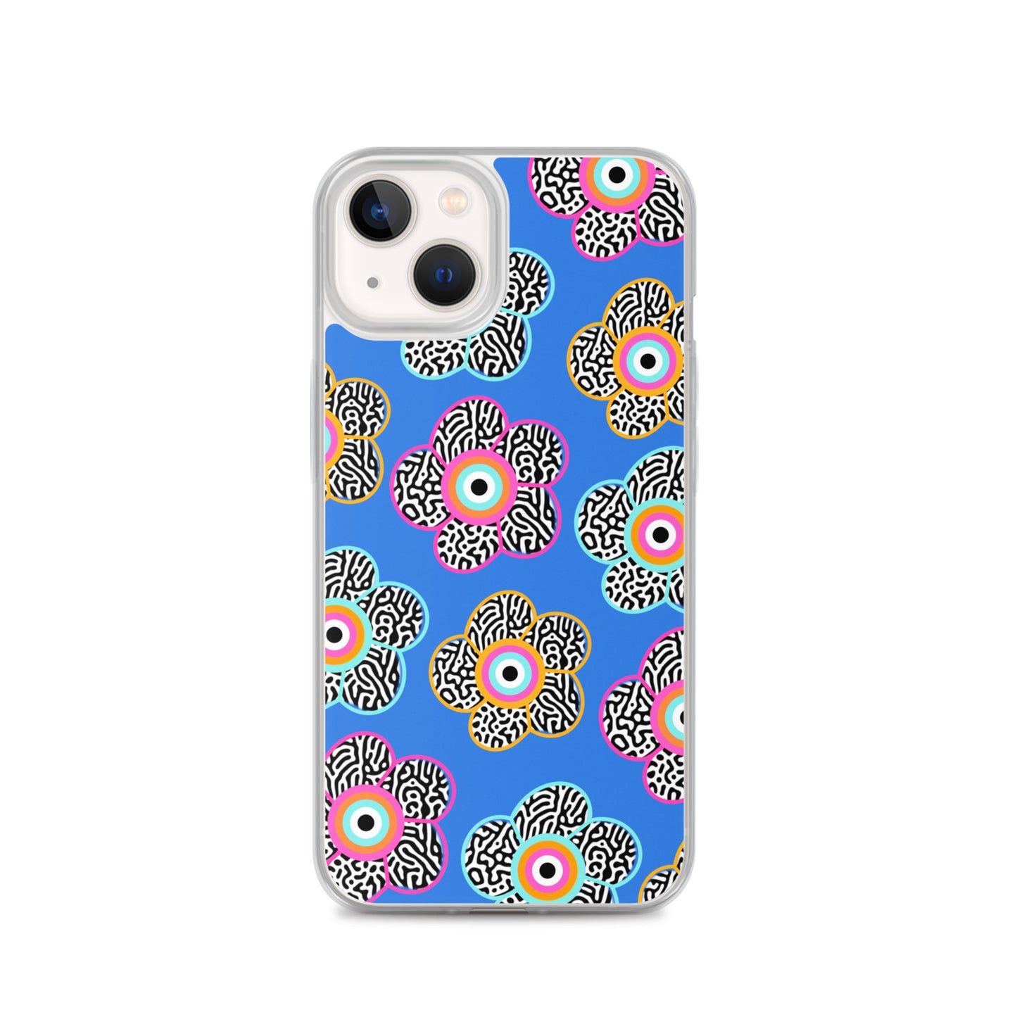 Flower With Evil Eye iPhone Case