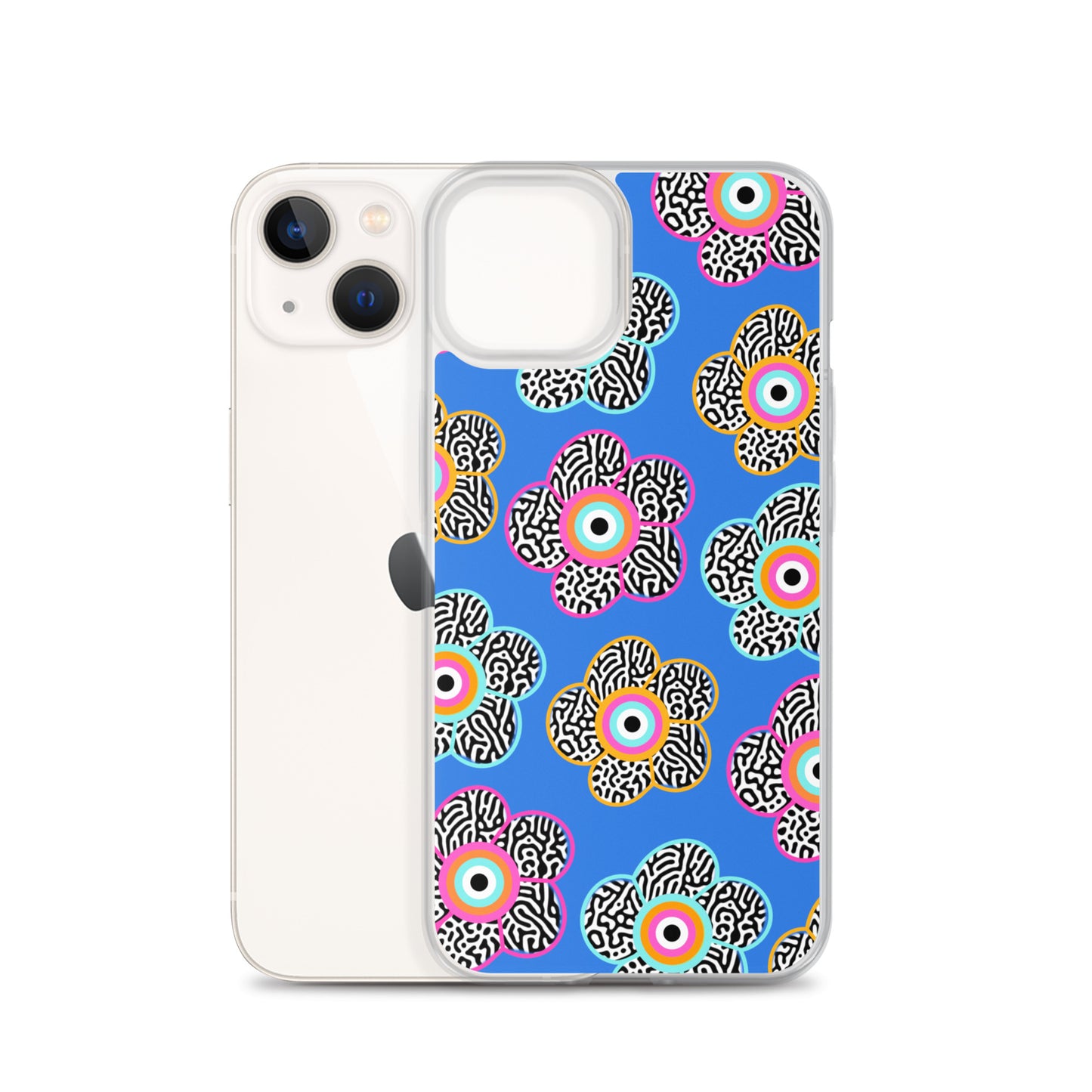 Flower With Evil Eye iPhone Case