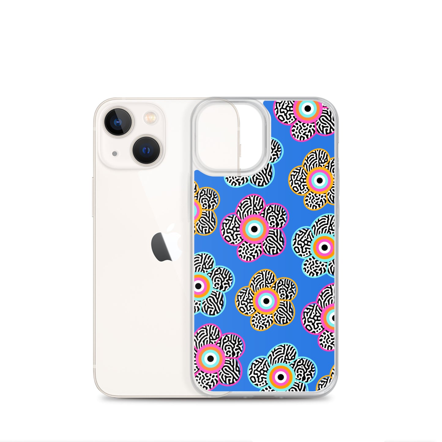 Flower With Evil Eye iPhone Case