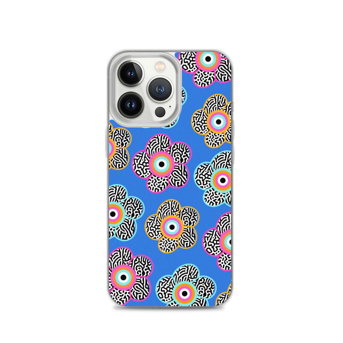 Flower With Evil Eye iPhone Case