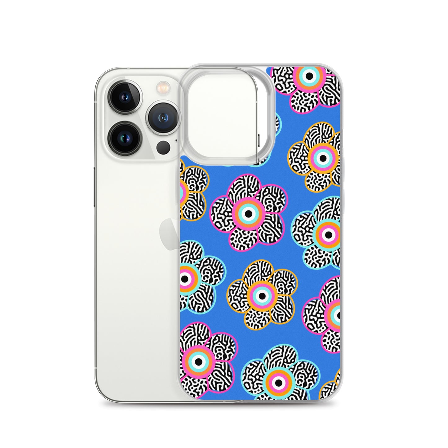 Flower With Evil Eye iPhone Case