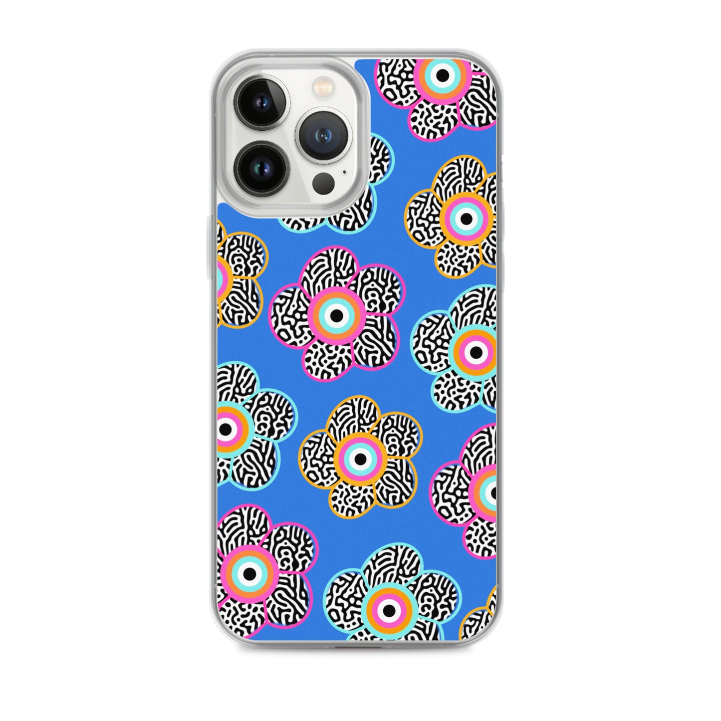 Flower With Evil Eye iPhone Case