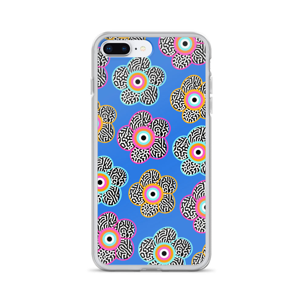 Flower With Evil Eye iPhone Case