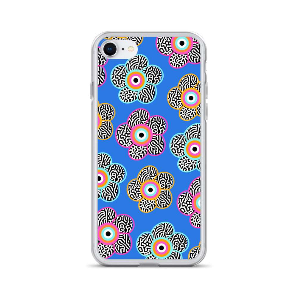 Flower With Evil Eye iPhone Case