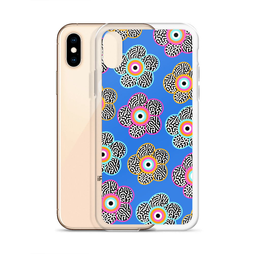 Flower With Evil Eye iPhone Case