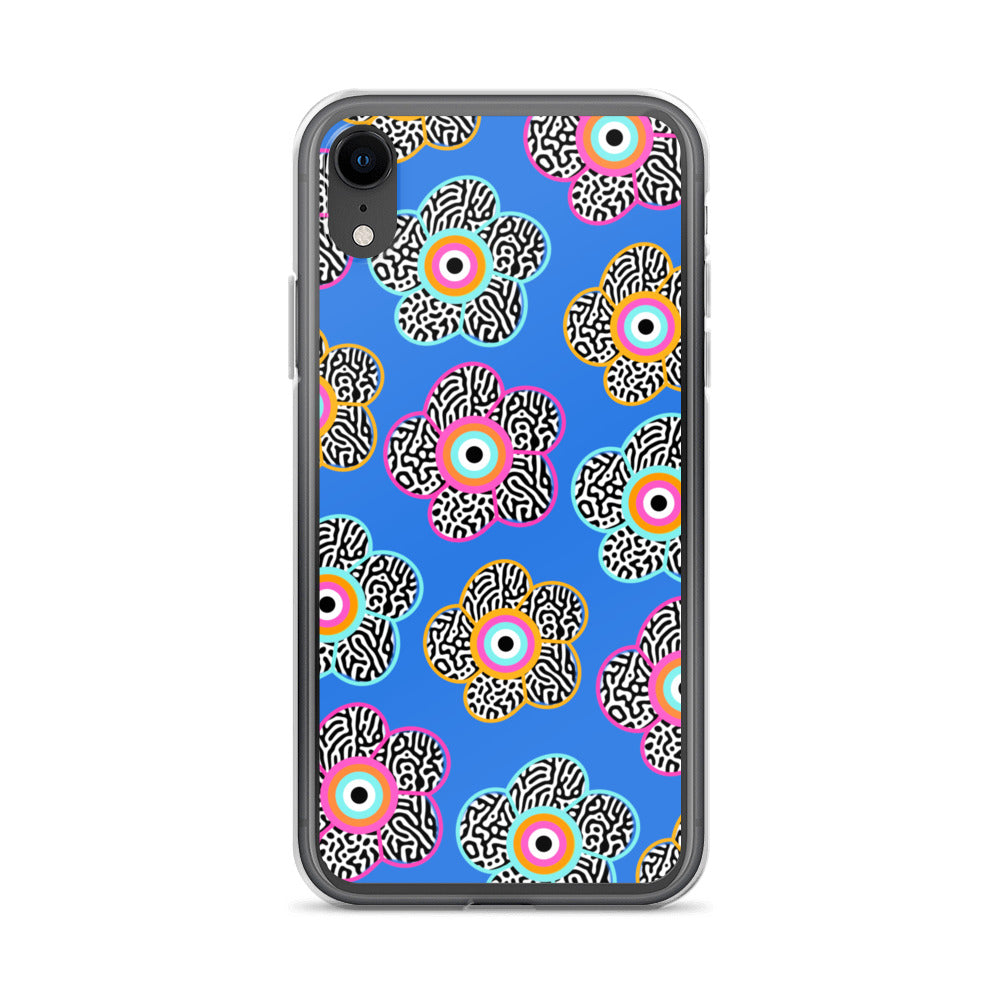 Flower With Evil Eye iPhone Case