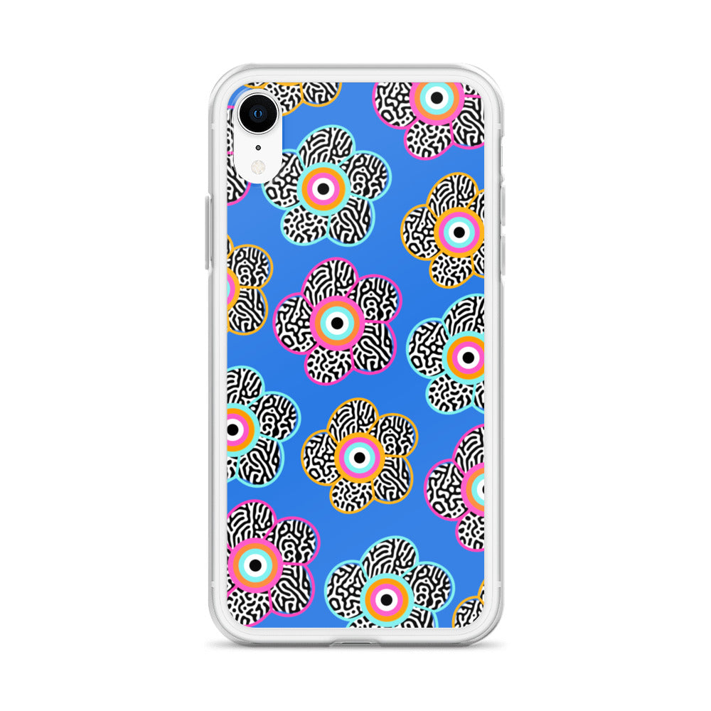 Flower With Evil Eye iPhone Case