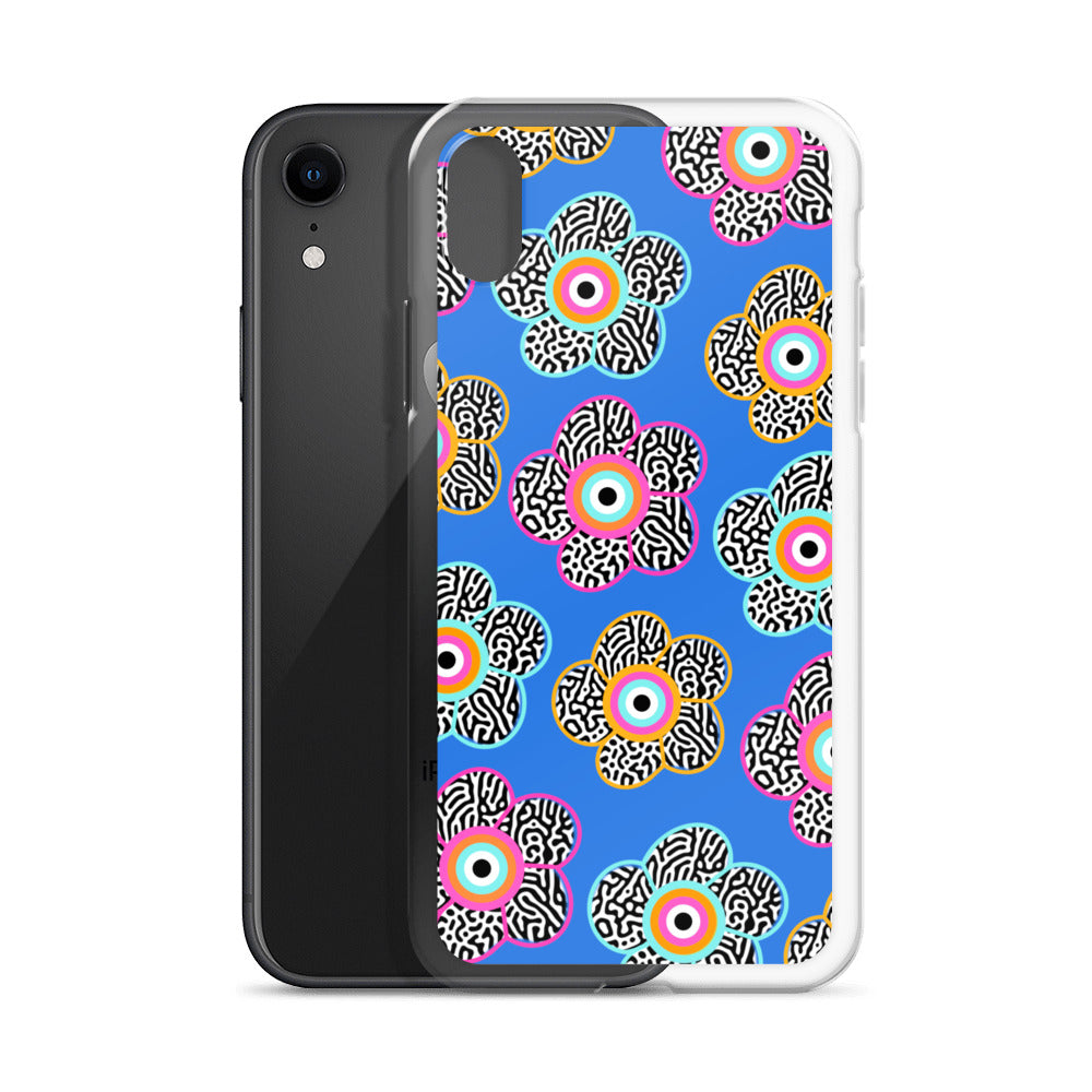 Flower With Evil Eye iPhone Case