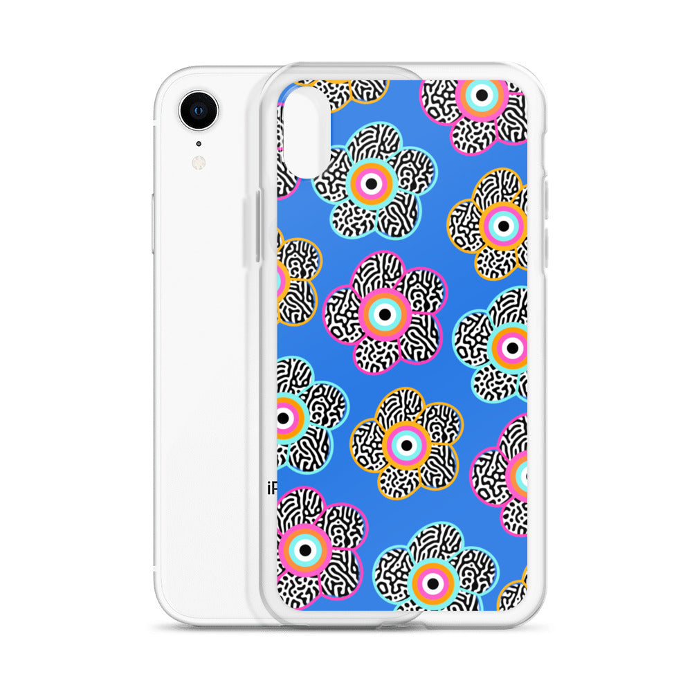 Flower With Evil Eye iPhone Case