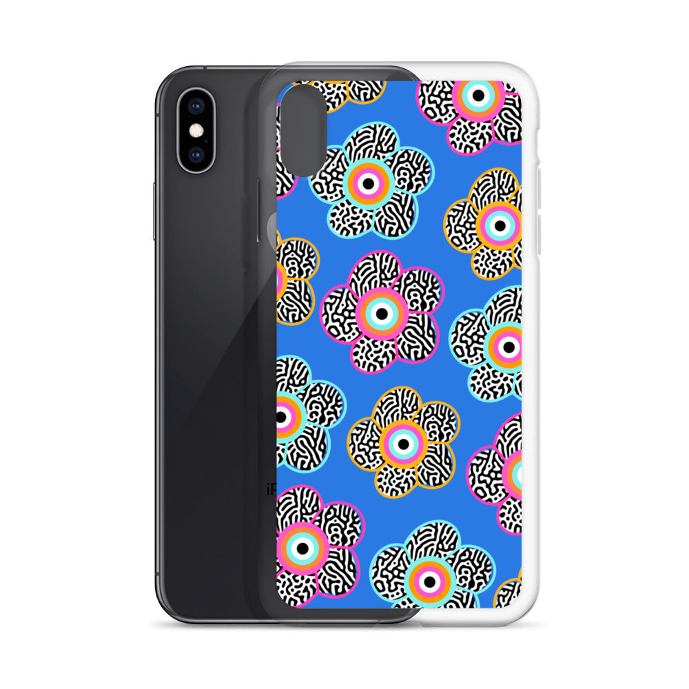 Flower With Evil Eye iPhone Case