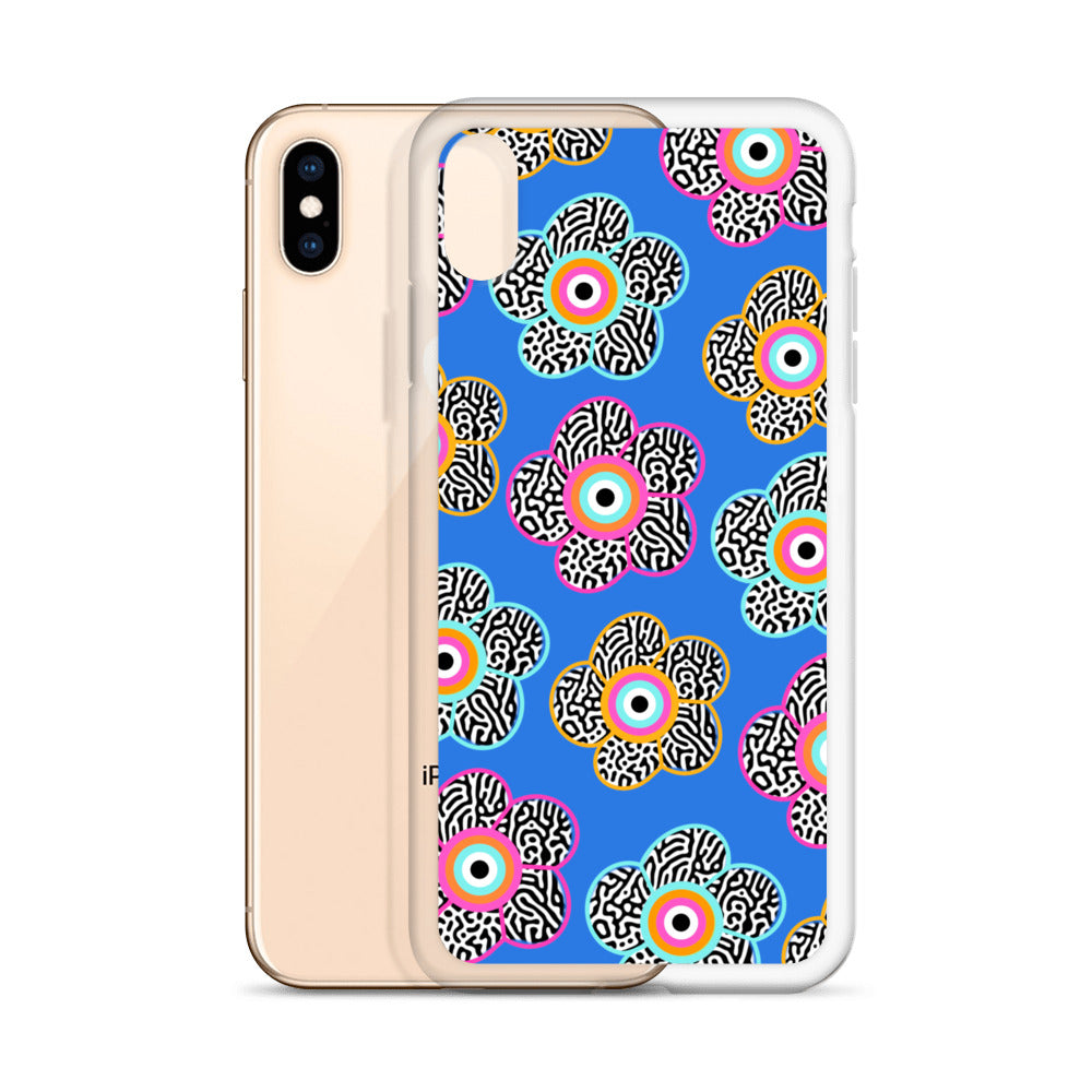 Flower With Evil Eye iPhone Case