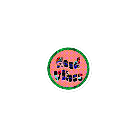 Good Vibes Bubble-free stickers