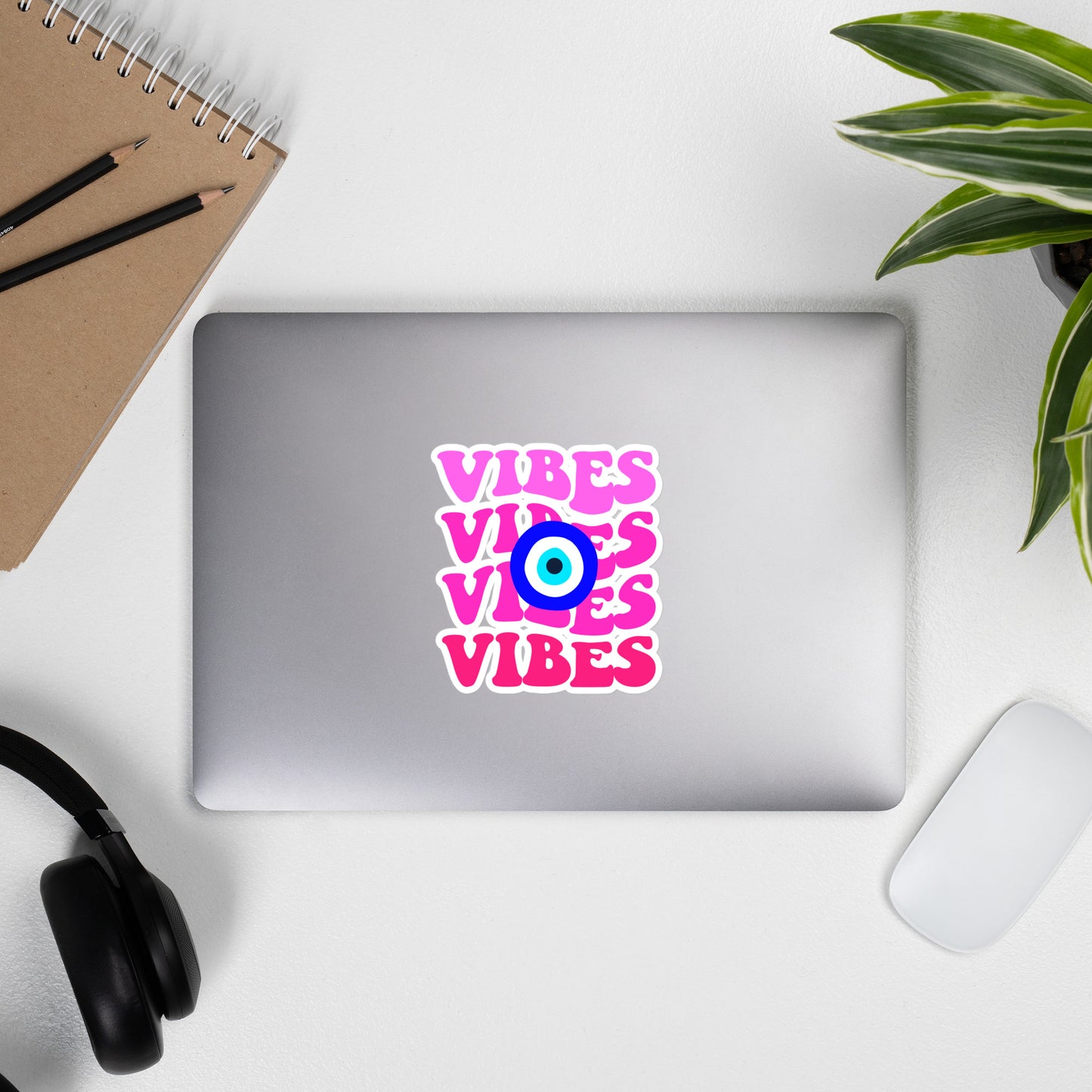 Vibes Evil Eye Bubble-free stickers