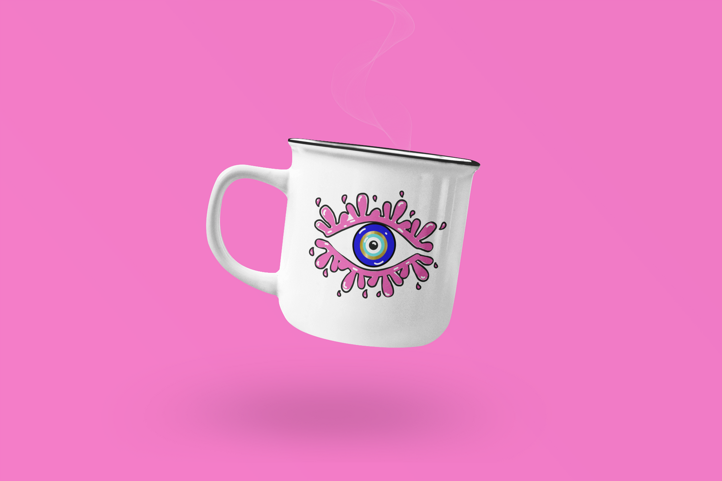 Amida Eye Enamel Mug