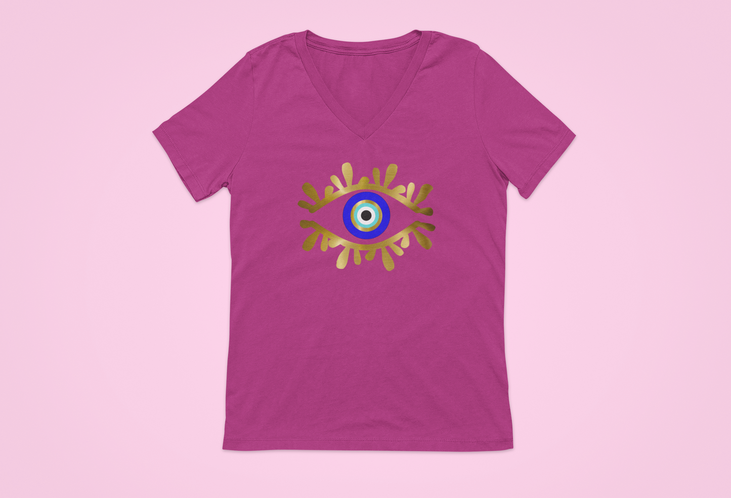 Amida Eye Ladies V-Neck T shirt