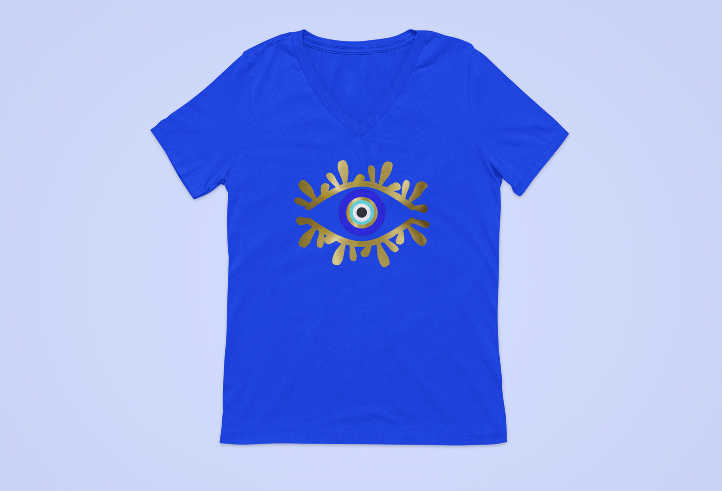 Amida Eye Ladies V-Neck T shirt