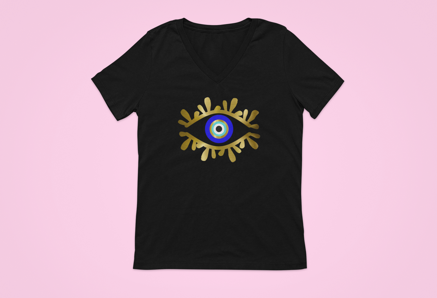 Amida Eye Ladies V-Neck T shirt
