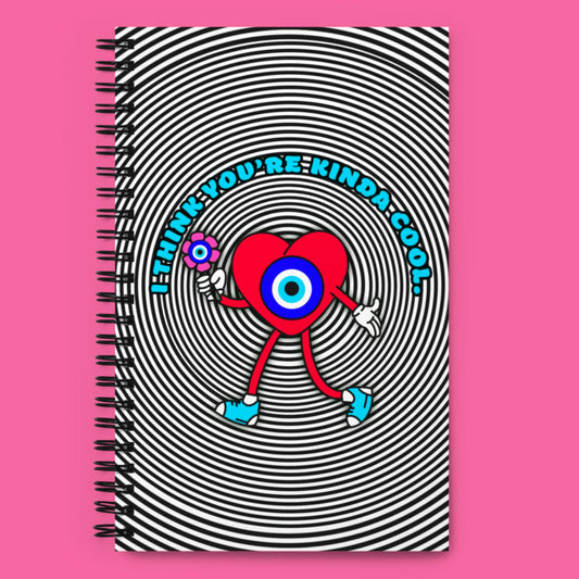 Kinda Cool Evil Eye Spiral notebook