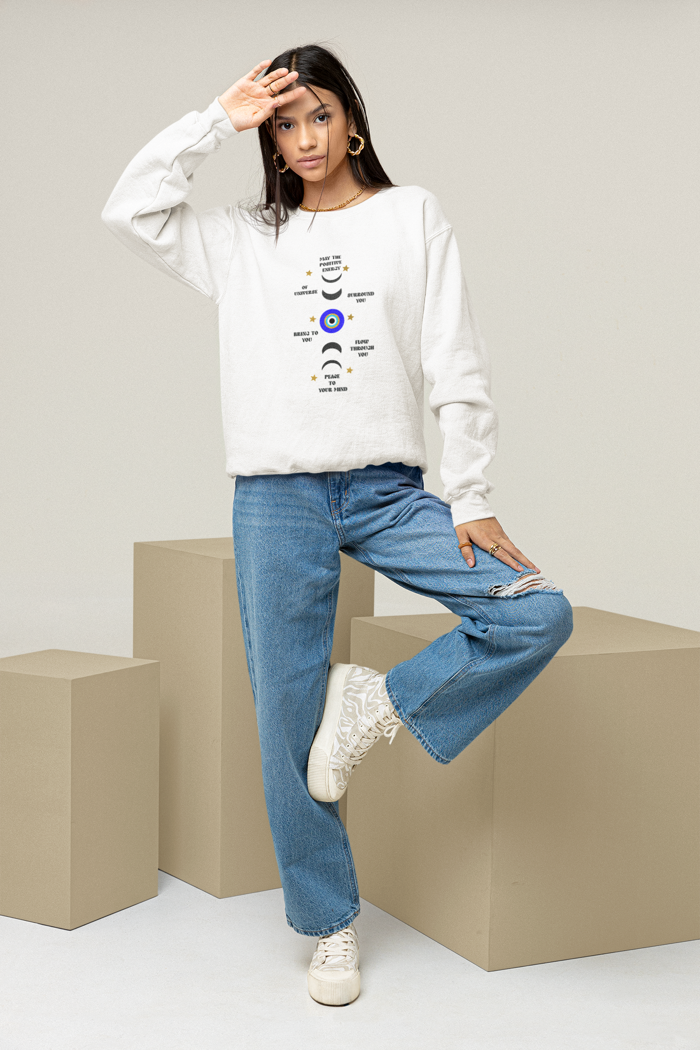 Moon Phases Quotes Sweatshirt