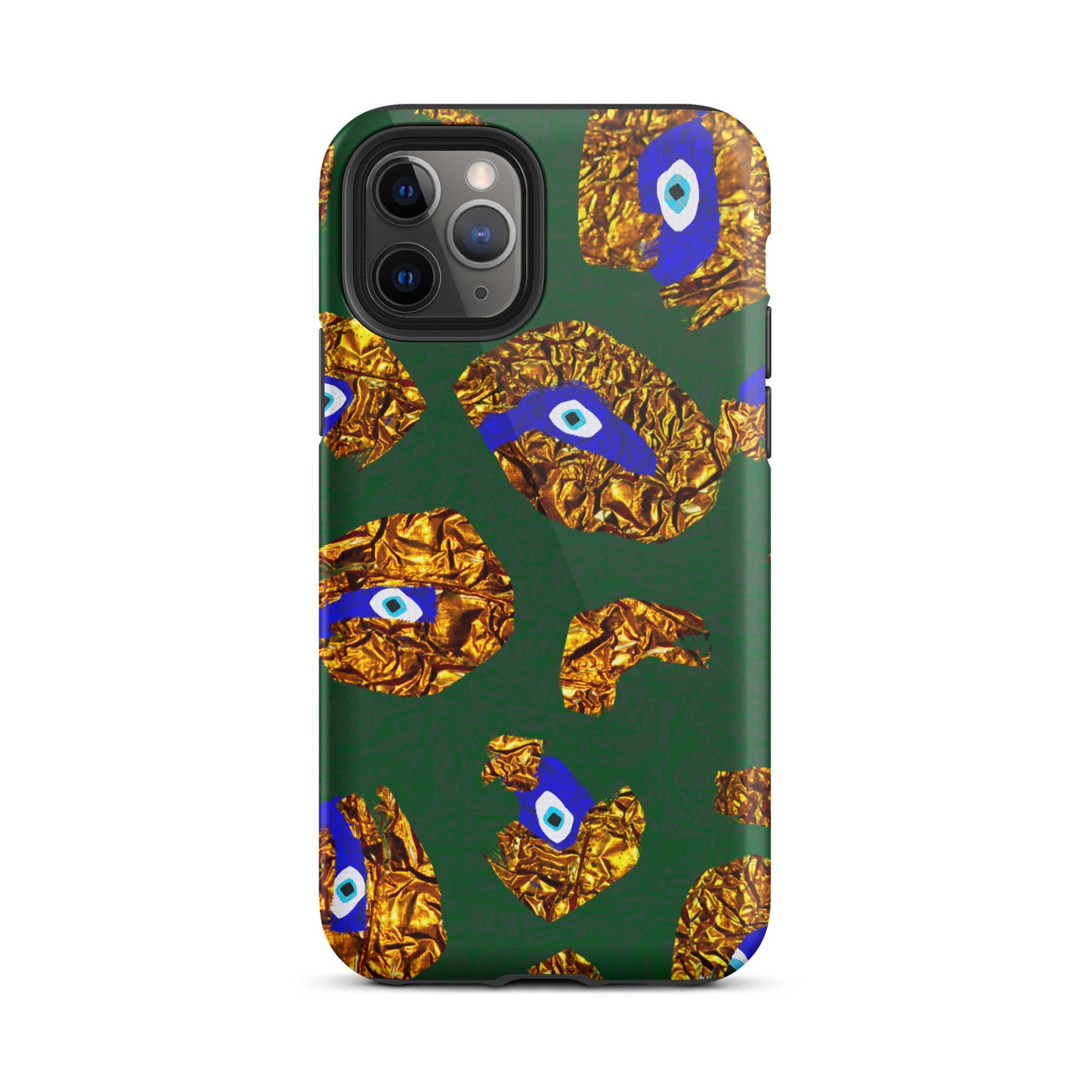 Golden Leopard Eye Tough iPhone case