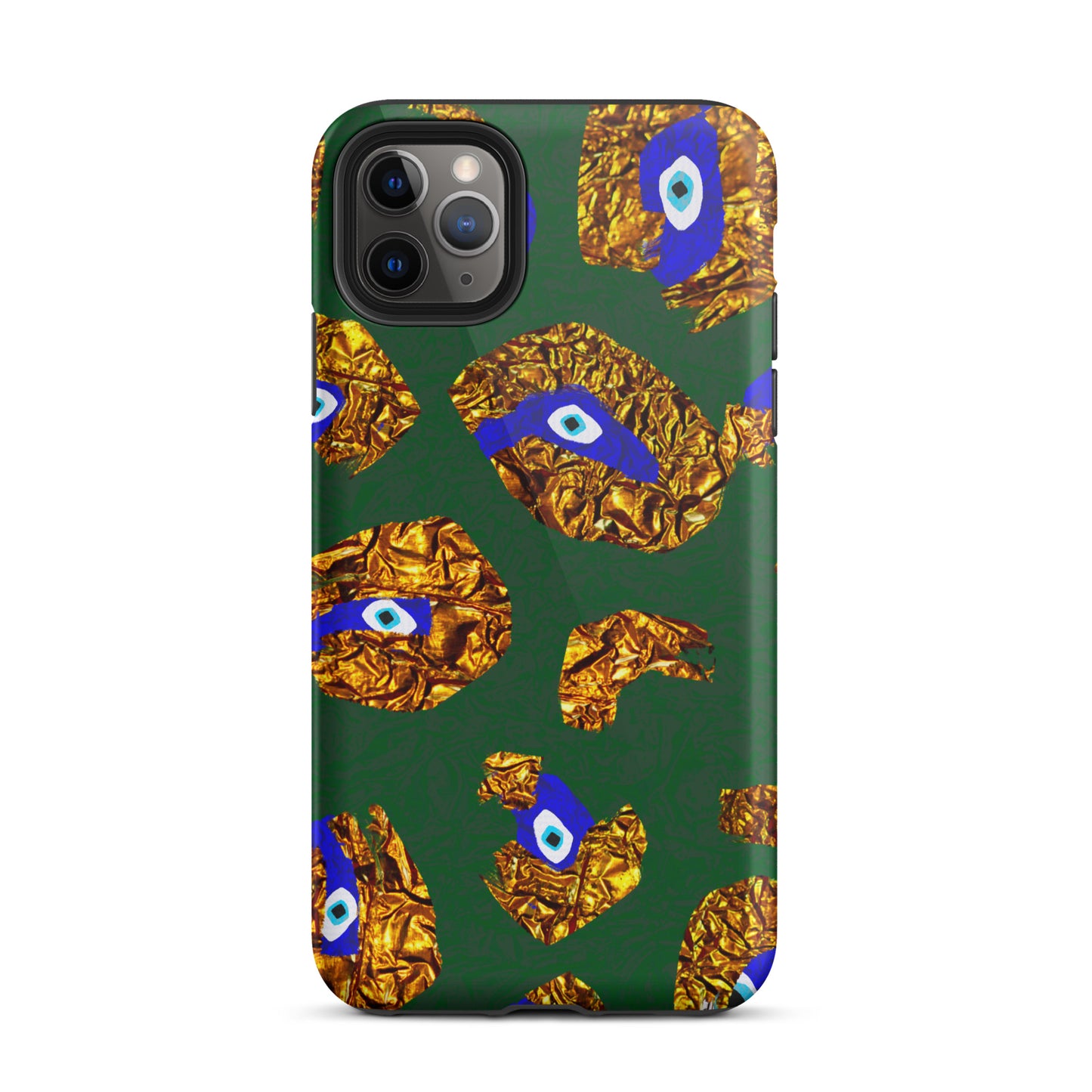 Golden Leopard Eye Tough iPhone case