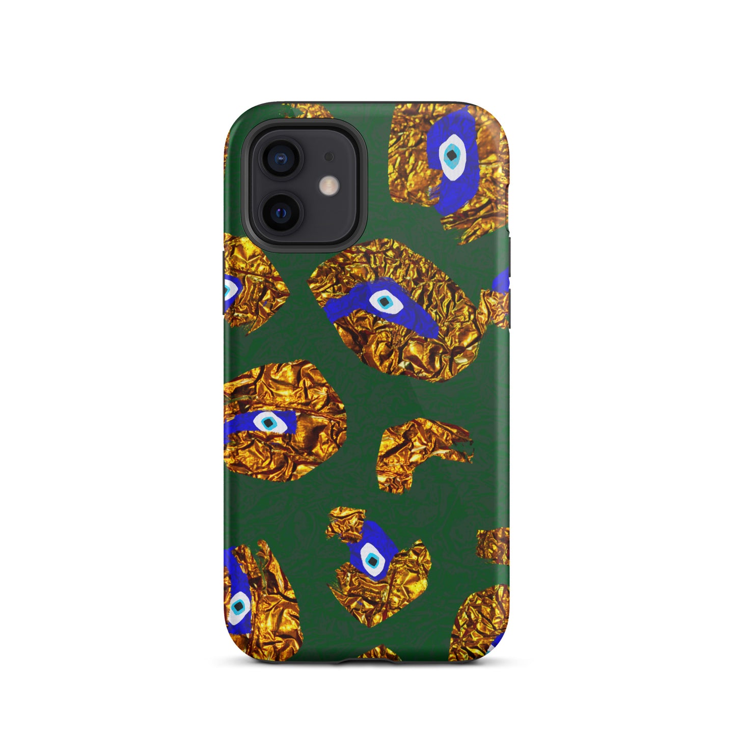 Golden Leopard Eye Tough iPhone case