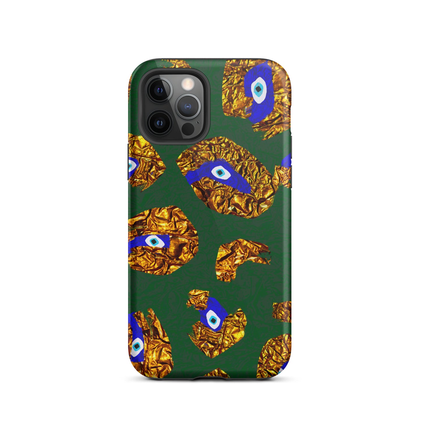 Golden Leopard Eye Tough iPhone case