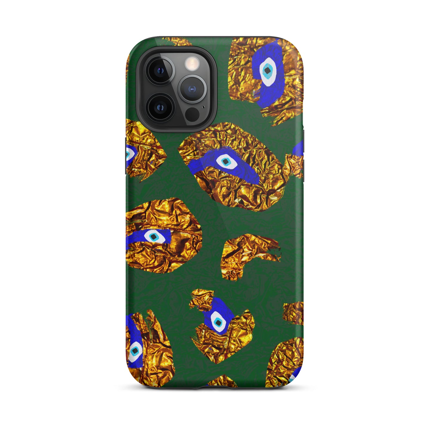 Golden Leopard Eye Tough iPhone case