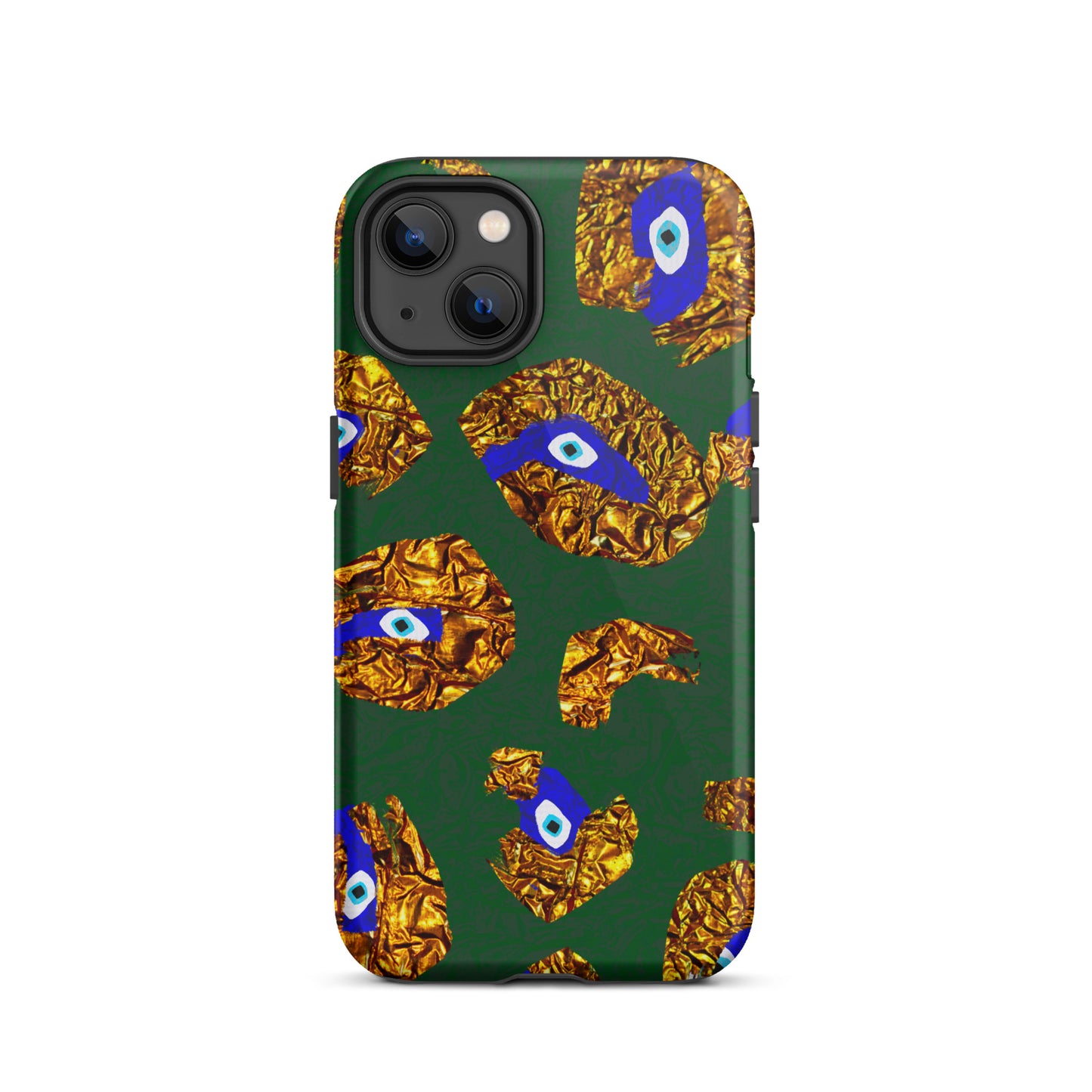 Golden Leopard Eye Tough iPhone case