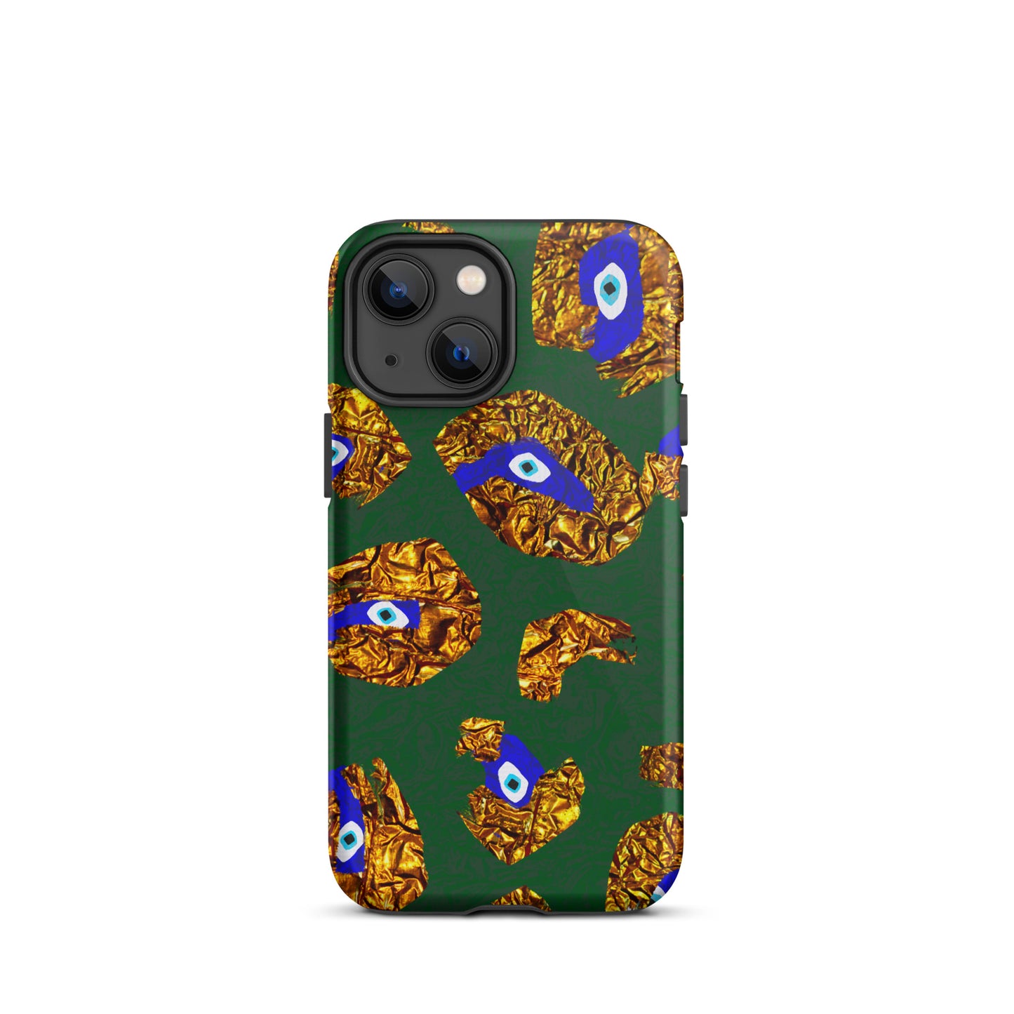 Golden Leopard Eye Tough iPhone case