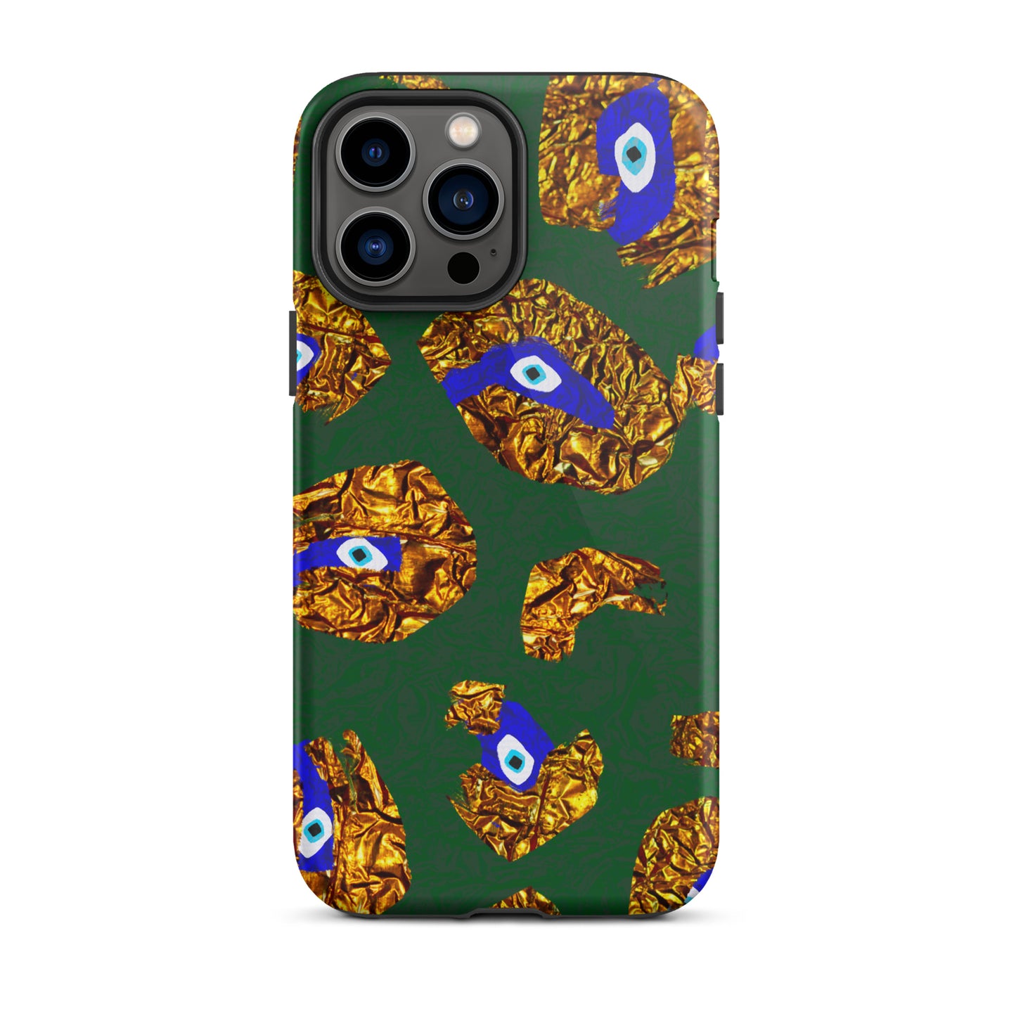 Golden Leopard Eye Tough iPhone case