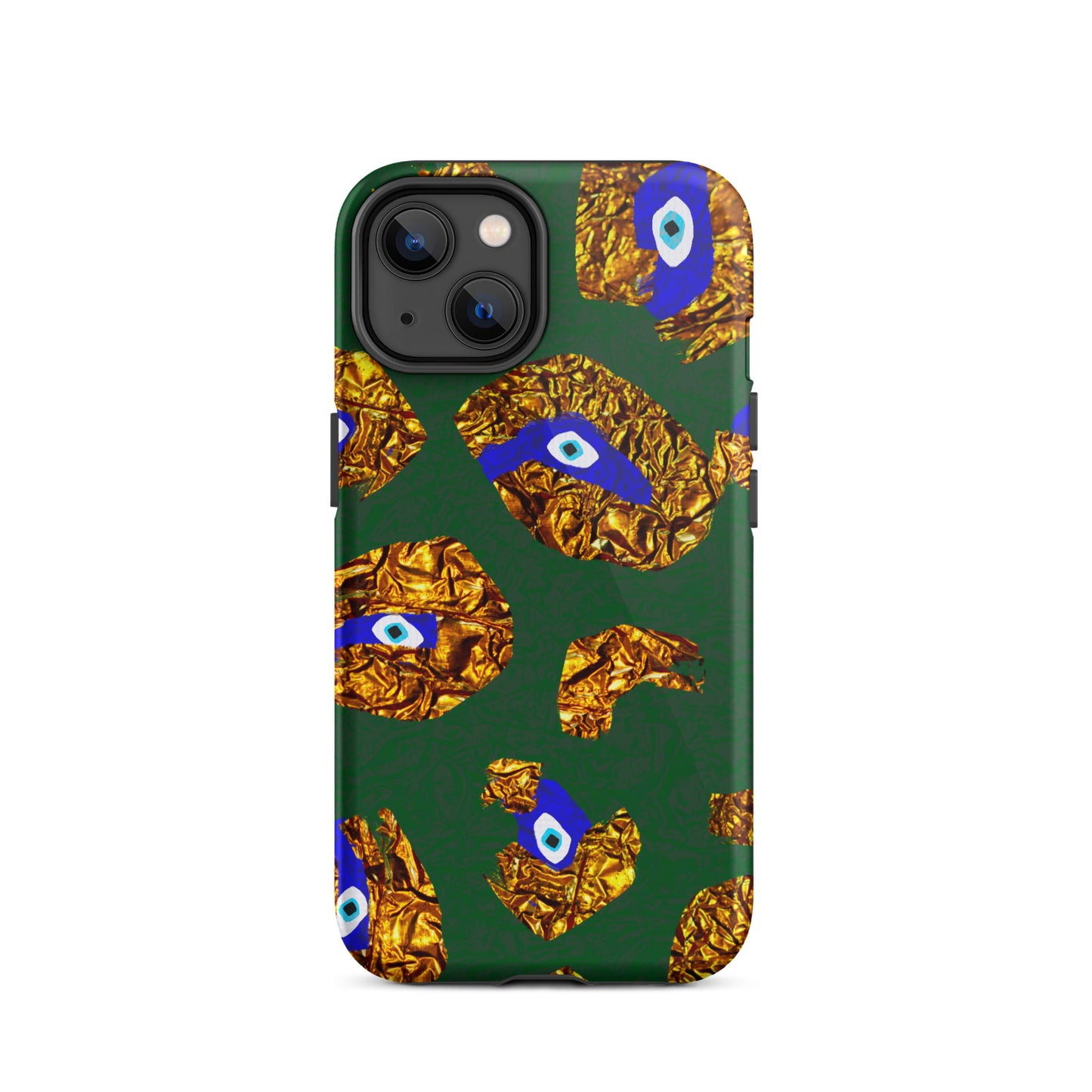 Golden Leopard Eye Tough iPhone case