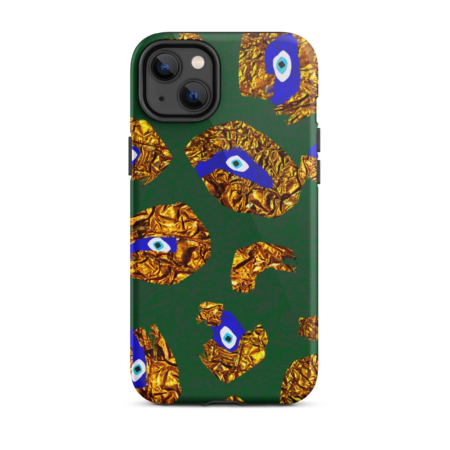 Golden Leopard Eye Tough iPhone case