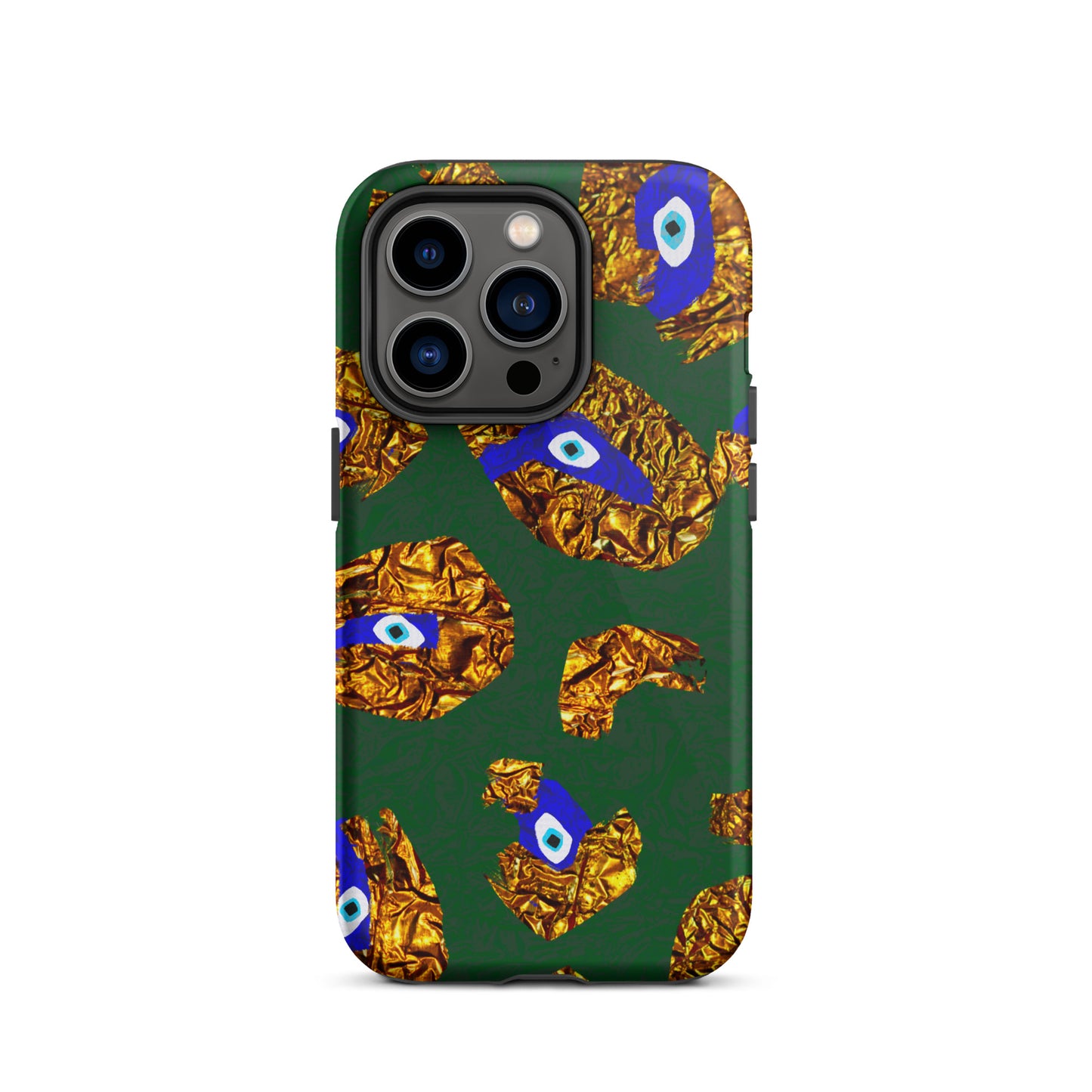 Golden Leopard Eye Tough iPhone case