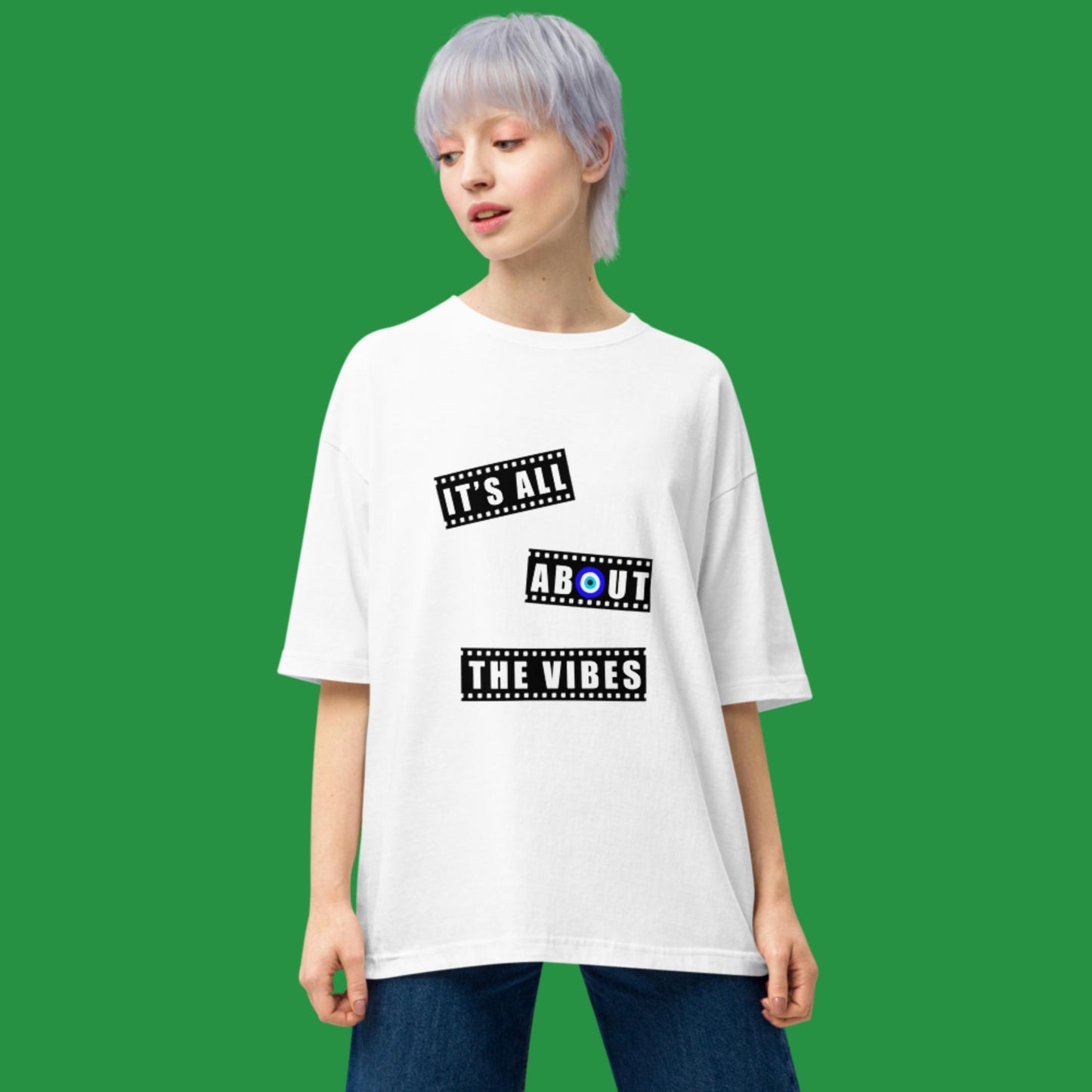 It’s All About The Vibes Unisex oversized t-shirt