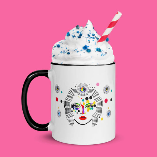 Face Mug with Color Inside