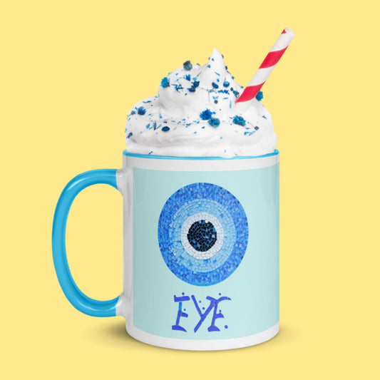Mosaic Eye Mug with Color Inside