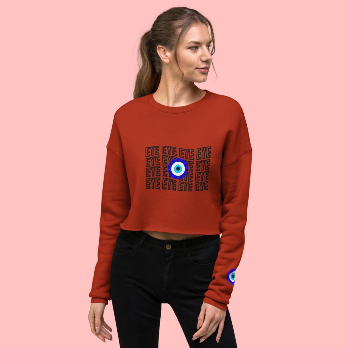 Eyes Crop Sweatshirt